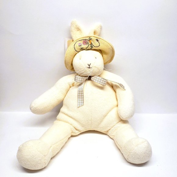 Bunnies By The Bay Hallmark Plush 2002 Baylee Bunny Rabbit Embroidery Flower Tag - Picture 1 of 12